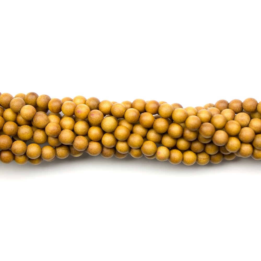 6mm Round Sandalwood - 16 inch Strand