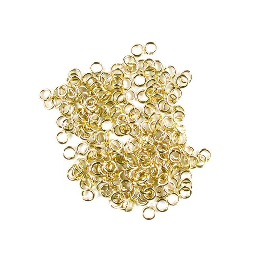 4mm 18g Open Jump Rings - Gold