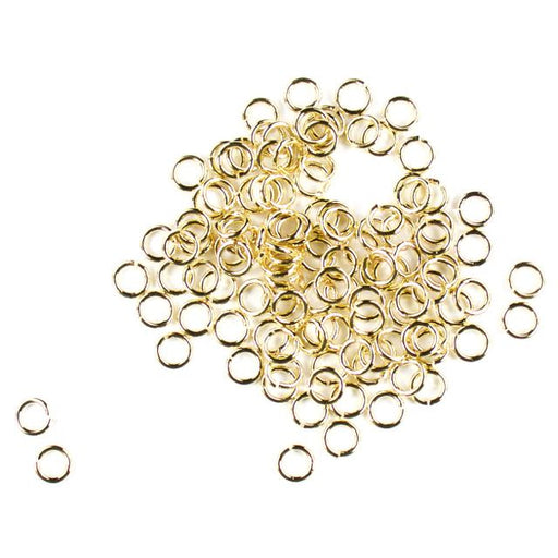 6mm 18g Open Jump Rings - Gold
