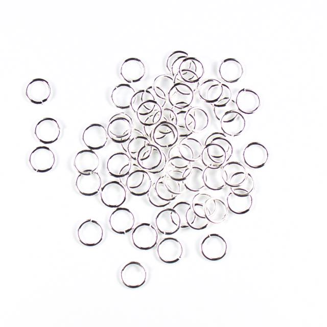 8mm 18g Open Jump Rings - Silver