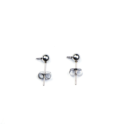 4mm Ball with Post - Gold Plated Stainless Steel