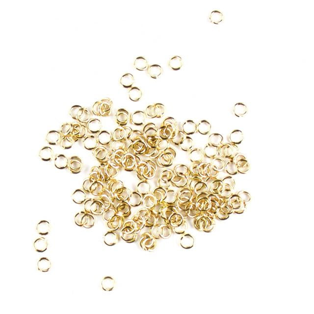 3mm 22g Open Jump Rings - Gold