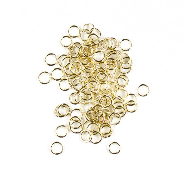 6mm 21g Open Jump Rings - Gold