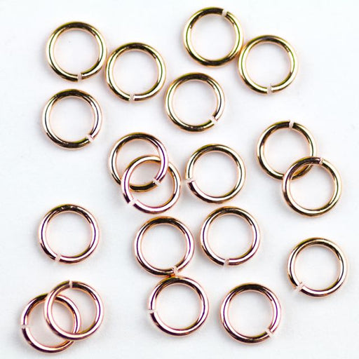 6mm 21g Open Jump Rings - Rose Gold