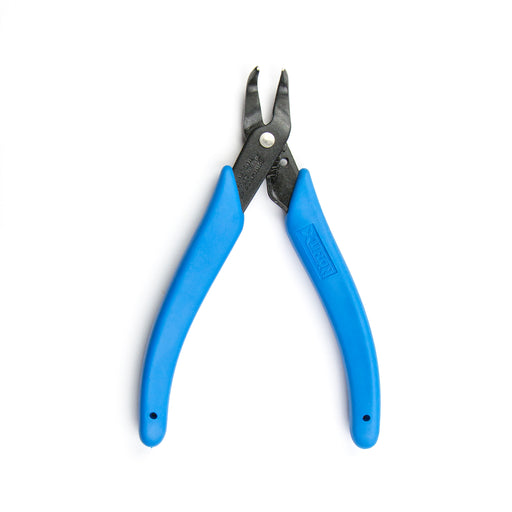 Round Flat Nose Nylon Jaw Plier 4-1/2 Wire Working Jewelry Pliers with Removable Caps Stainless Steel Wire Straightening Tool and Cushion Grip