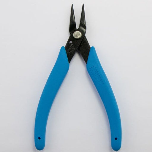 Round Flat Nose Nylon Jaw Plier 4-1/2 Wire Working Jewelry Pliers with Removable Caps Stainless Steel Wire Straightening Tool and Cushion Grip