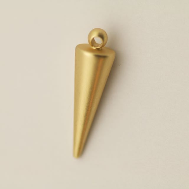 20mm Dagger Spike Drop/Pendant - Satin Hamilton Gold