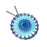 HyperLynks Sunflower Mandala Pendant Kit - Azure and Dark Blue
