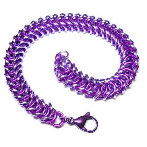 HyperLynks Box Chain Bracelet Kit - Violet and Lavender