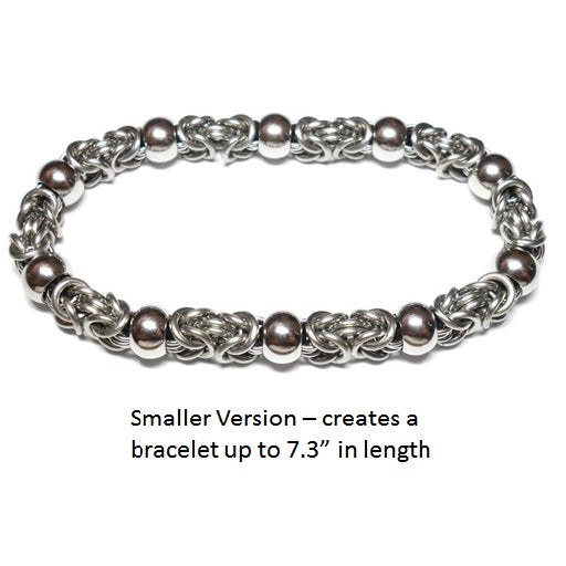 HyperLynks Beads of Steel Bracelet Kit (Smaller Version, Up to 7.3 inches)