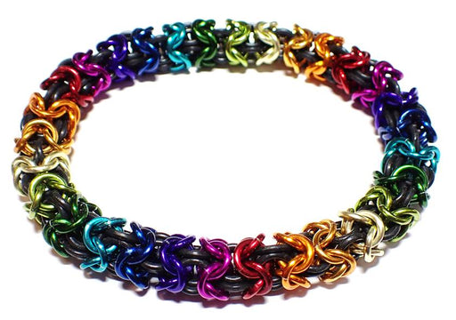 HyperLynks Stretchy Turkish Round Bracelet Kit - Rainbow and Black