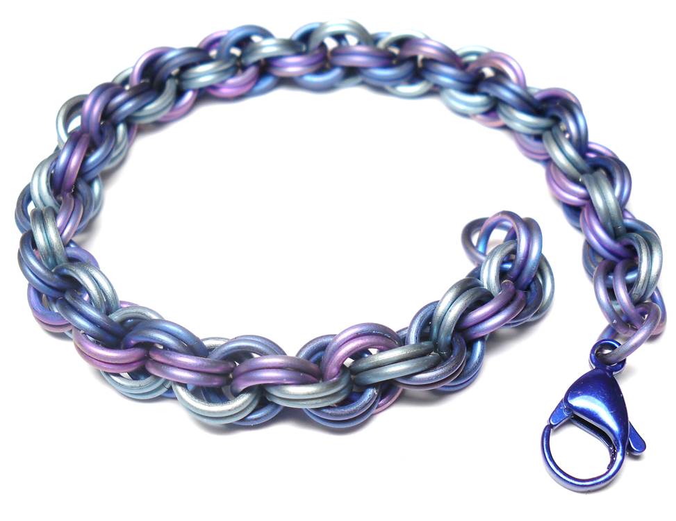 HyperLynks Titanium Double Spiral Kit - Shades of Blue Titanium (Intermediate Level)