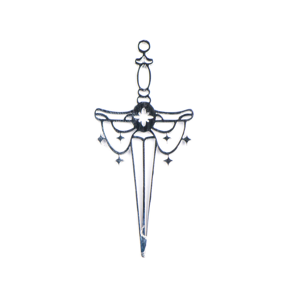 21mm x 45mm Dagger Pendant - Stainless Steel