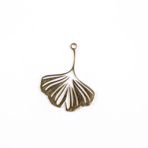 21mm x 26mm Ginko Leaf Pendant - Gold Plated Stainless Steel