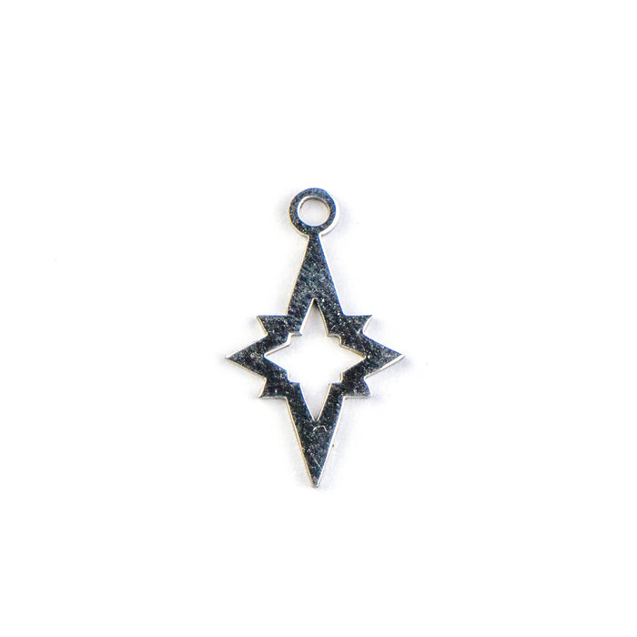 10mm x 17mm Sparkle Charm - Stainless Steel