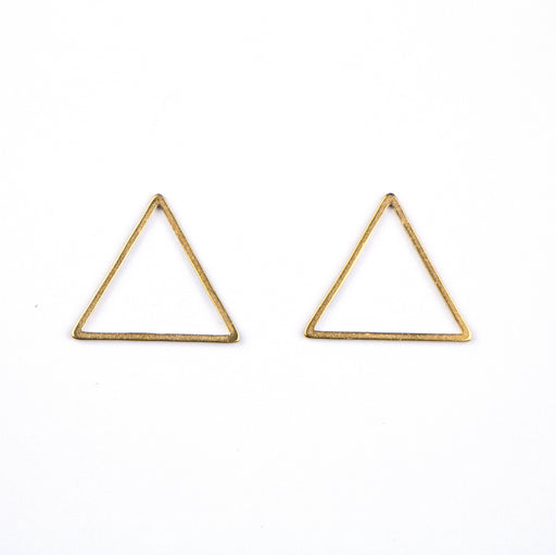 16mm x 18mm Triangle Link - Gold Plated Stainless Steel