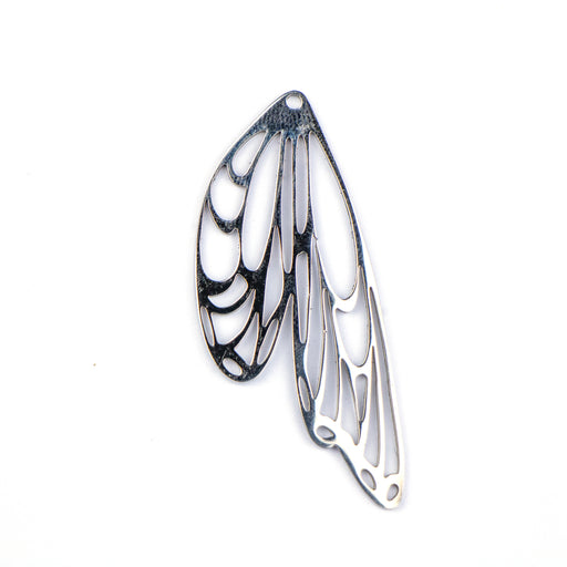 20mm x 49mm Butterfly Wing Pendant - Stainless Steel