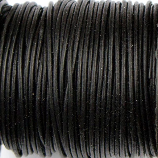 1mm Indian Leather - Dyed Antique Black