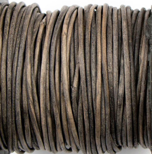 1mm Indian Leather - Dyed Antique Grey