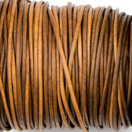 1mm Indian Leather - Dyed Antique Light Brown