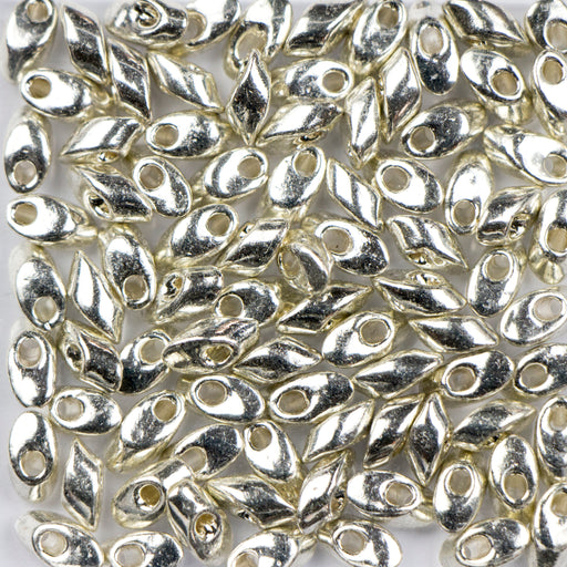 Miyuki 4mm x 7mm Long MAGATAMA Beads - Galvanized Silver