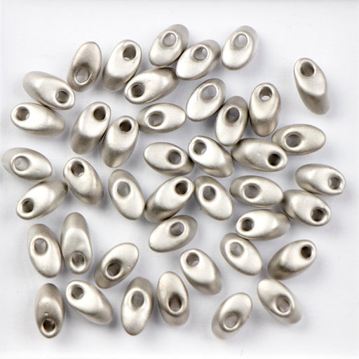 Miyuki 4mm x 7mm Long MAGATAMA Beads - Matte Palladium Plate