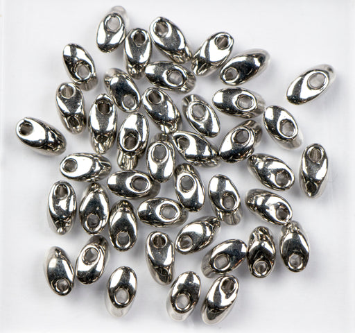Miyuki 4mm x 7mm Long MAGATAMA Beads - Palladium Plate