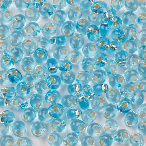 Miyuki 4mm MAGATAMA Beads - Silver Lined Aqua