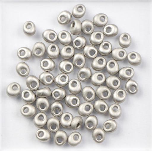 Miyuki 4mm MAGATAMA Beads - Matte Palladium Plated
