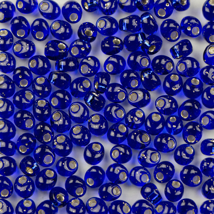 Miyuki 4mm MAGATAMA Beads - Silver Lined Cobalt