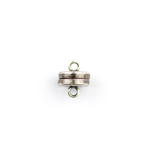 8.0mm Magnetic Clasp - Antique Silver Plate