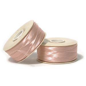 58.5 meters (68 yards) of Size D Nymo Beading Thread - Baby Pink