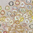 1mm x 3.8mm O Bead - Crystal Lemon Rainbow