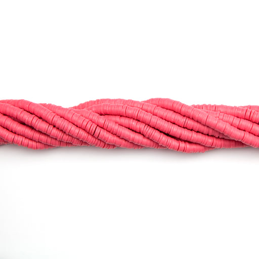 6mm Polymer Clay Disk Beads - Watermelon