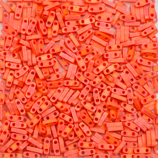 Miyuki QUARTER TILA Beads - Opaque Orange AB