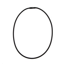 18 in. 3mm Rubber Necklace - Black