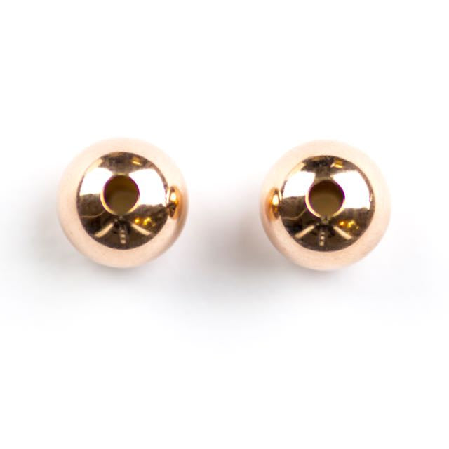 Rose Gold Filled 8mm Smooth Round Seamless Bead with 2.2mm hole