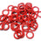 16swg (1.6mm) 5/16in. (8.2mm) ID 5.2AR  EPDM Rubber Jump Rings - Crimson