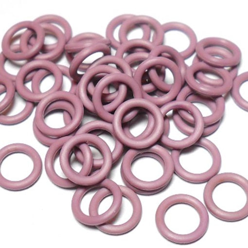 18swg (1.2mm) 9/64in. (3.5mm) ID 3.0AR  EPDM Rubber Jump Rings - Lilac
