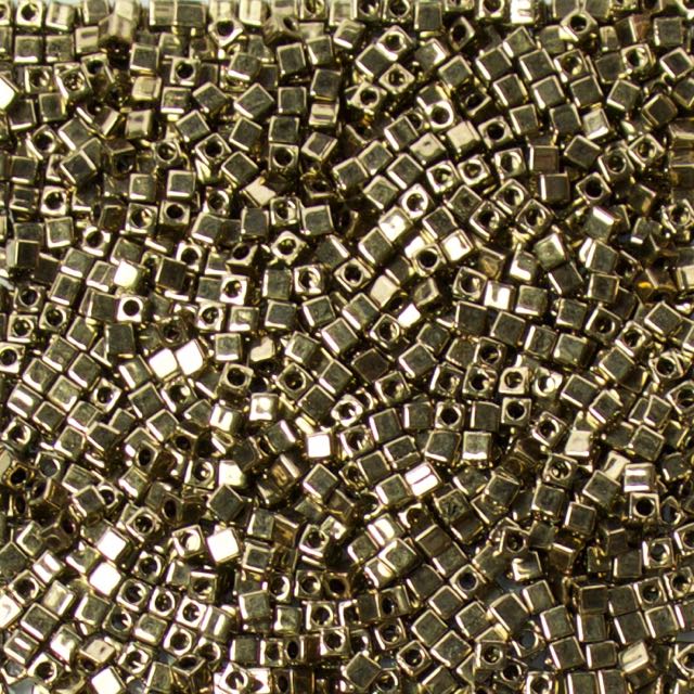 Miyuki 1.8mm CUBE Beads - Metallic Dark Bronze