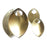 Small - Regular Finish Anodized Aluminum Scales - Gold Mirror