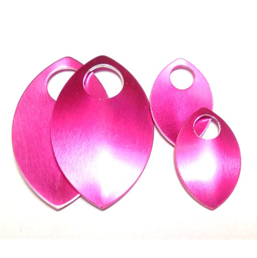 Small - Regular Finish Anodized Aluminum Scales - Hot Pink