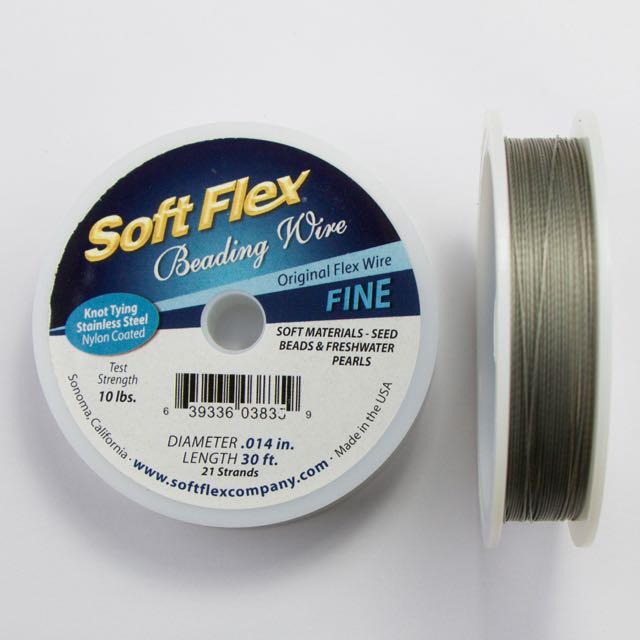 Soft Flex Fine .014 inch (.36mm) Diameter Wire - Satin Silver