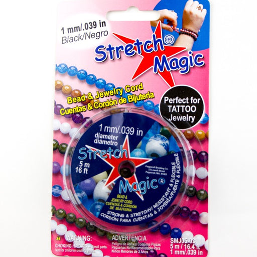 Stretch Magic® 0.6mm Black Bead & Jewelry Cord, 100m