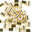 5.5mm x 7mm Slide on Clasp w 2mm Hole - Gold