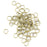 8mm 18 gauge Closed Jump Rings - Antique Brass