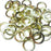 16swg (1.6mm) 1/4in. (6.6mm) ID Square Wire Anodized Aluminum Jump Rings - Lemon-Lime