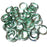 18swg (1.2mm) 3/16in. (5.0mm) ID Square Wire Anodized Aluminum Jump Rings - Seafoam