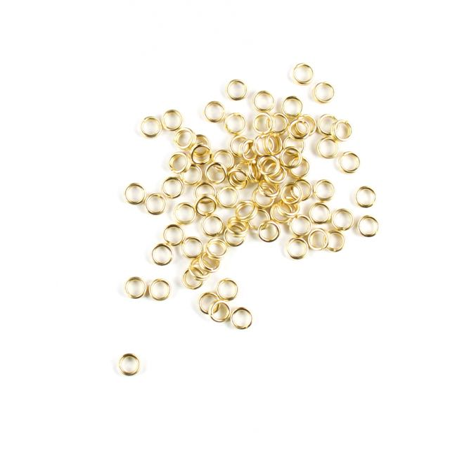 5mm Split Rings - Satin Hamilton Gold