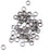 7mm Split Rings - Black